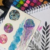 Mi proyecto del curso: Técnicas modernas de acuarela. Fine Arts, Painting, Traditional illustration, and Watercolor Painting project by dnmaggi001 - 09.25.2024