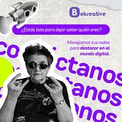 Mi proyecto del curso: Bekreative . % Rebeca Villanueva tarafından hazırlanan İçerik Pazarlaması, Dijital Pazarlama, Facebook Pazarlama, Instagram Pazarlaması, Pazarlama, Sos, al Med, a, Hika, e anlatımı, Ve Reklamcılık projesi - 09.22.2024