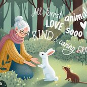 My project for course: ​​Playful Hand-Lettering for Children’s Book Illustration. Un progetto di Disegno, H, lettering, Illustrazione tradizionale, Lettering e Narrativa di Nina Milk - 14.08.2024