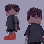 ArthurHabara-Blender. 3D Modeling, Character Design, Digital Illustration, Traditional illustration, and Manga project by Arthur Yajima Habara Alves - 09.24.2024