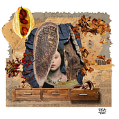 Mulher escondida. Design, Collage, and Digital Illustration project by Rosualdo Rodrigues - 09.27.2024