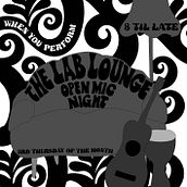 Open Mic Night Poster at The Lab. Un proyecto de Diseño de carteles, Lettering, Diseño, Ilustración vectorial e Ilustración digital de jenniferclaire_linnellwelsh - 28.09.2024