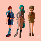 My project for course: Drawing Appealing Characters with Personality. Artistic Drawing, Character Design, Drawing, Narrative, Sketching, Stor, board, Stor, and telling project by rayrainzz - 09.28.2024
