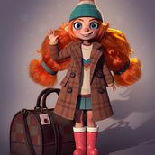 A Suspicious Transfer Student. 3D project by Gabriella Balista - 09.28.2024