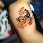 Mi proyecto del curso: Tatuaje artístico full color. Digital Drawing, Digital Illustration, Drawing, Traditional illustration, and Tattoo Design project by Leonardo Daniel Caudillo Valle - 09.26.2024