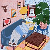 My project for course: Illustrated Stories with Procreate: Explore Brushes and Textures . Gambar Digital, Ilustrasi Digital, Ilustrasi tradisional, Narasi, Dan Buku sketsa proyek oleh Malgosia Majewska - 09.29.2024