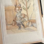 My project for course: Expressive Character Design with Watercolor & Dip Pen. Artistic Drawing, Character Design, Children's Illustration, Drawing, Traditional illustration, Narrative, Painting, Sketching, Stor, telling, and Watercolor Painting project by Livia Constantinescu - 10.29.2024
