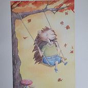 Mon projet du cours : Personnages animaux à l’aquarelle pour livres jeunesse. Artes plásticas, Desenho, Ilustração tradicional, Ilustração infantil, Narrativa, Pintura, e Pintura em aquarela projeto de Aurélie Dusonchet - 29.09.2024