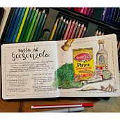 My 3 Pasta Recipe projects. Drawing, Traditional illustration, Ink Illustration, Vector Illustration, Sketchbook, Arts, Crafts, Editorial Design, Sketching, Creativit, and Watercolor Painting project by angelinavg - 09.30.2024