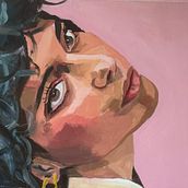 My project for course: Portrait Painting with Oil: Explore Light and Shade. Artes plásticas, Pintura a óleo, e Pintura projeto de gwenyounguk_1 - 28.09.2024