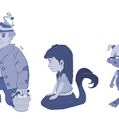 Meu projeto do curso: Introdução ao desenho de personagens para animação e videogames. Animation, Character Design, Traditional illustration, Video Games, and Game Design project by isabelle s - 09.27.2024