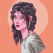 My project for course: Female Character Portraits in Procreate. Digital Illustration, Digital Drawing, and Traditional illustration project by valentyna_boriak - 10.01.2024