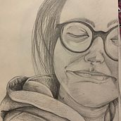 Portrait au crayon. Pencil Drawing project by Frederique Mertens - 10.02.2024
