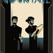 My project for course: Art Deco Style for Digital Illustration : Blai. 9 La tieta. Un progetto di Belle arti, Design di poster , Illustrazione tradizionale e Illustrazione digitale di Omar van Dok - 02.10.2024