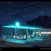 My project for course: Digital Background Painting for Animation . Un progetto di Animazione, Illustrazione tradizionale, Illustrazione digitale e Pittura digitale di ren clin - 02.10.2024
