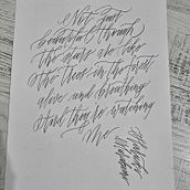 My project for course: Modern Calligraphy: Creating Expressive Letterforms. Un proyecto de Caligrafía, H, lettering y Lettering de Lucaci Andreea - 02.10.2024