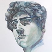 Mi proyecto del curso: Retrato artístico en acuarela . Seni Rupa, Menggambar Potret, Lukisan, Dan Lukisan Cat Air proyek oleh nicole_riveros17 - 10.02.2024