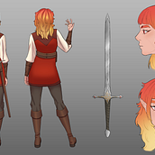 Meu projeto do curso: Bryana de Draconi - Character Design. Portfolio Development, and Character Design project by Fernanda Almeida - 10.03.2024