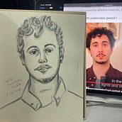 My project for course: Watercolor Portrait Sketchbook. Portrait Drawing, Painting, Watercolor Painting, and Sketchbook project by Manman Wong - 10.02.2024