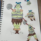 Meu projeto do curso: Introdução à criação de personagens estilo cartoon. Drawing, Character Design, and Traditional illustration project by Adriel Maciel - 10.03.2024