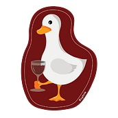 Wine goose Ein Projekt aus dem Bereich Traditionelle Illustration von cylvix - 03.10.2024