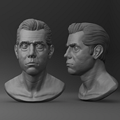 Mi proyecto del curso: Retrato 3D realista con ZBrush y KeyShot. 3D, 3D Character Design, and 3D Modeling project by josueandrade_dev - 10.04.2024