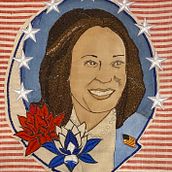 My project for course: Embroidered Portraits in Watercolor. Embroider, Painting, Watercolor Painting, and Textile Design project by ghodge7763 - 10.04.2024