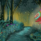 Mi proyecto del curso: Ilustración infantil con Procreate: Aventuras de la bella durmiente.. Un proyecto de Ilustración infantil, Ilustración digital, Pintura digital y Álbum ilustrado						 de Ivette Castillejo - 30.09.2024