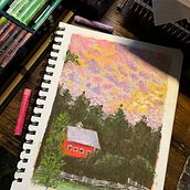 My project for course: Painting and Sketching: A Beginner’s Guide . Creativit, Drawing, Oil Painting, Painting, Sketchbook, and Sketching project by Pauline Farrales - 10.04.2024