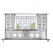 Dessins à la main de cuisines sur mesure - encre et marqueurs. Design de espaços, Ilustração arquitetônica, Desenho, e Arquitetura de interiores projeto de Audrey Grd - 04.10.2024