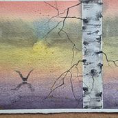 My project for course: Dreamy Watercolor Landscapes: Paint with Light. Painting, and Watercolor Painting project by Lin Nah - 10.05.2024