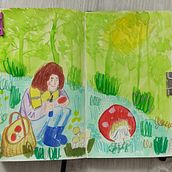 Mein Abschlussprojekt für den Kurs: Skizzenbuch-Übungen für künstlerisches Wachstum. Drawing, Fine Arts, Traditional illustration, Sketchbook, and Sketching project by eloinah - 10.05.2024