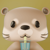 Mi proyecto del curso: Creación de personajes kawaii en 3D con Blender. Un progetto di Modellazione 3D, Character design, Illustrazione digitale, Illustrazione tradizionale e Manga di Benjamin Segura Palacios - 27.09.2024