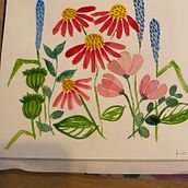 My project for course: Artistic Floral Watercolor: Connect with Nature. Botanical Illustration, Traditional illustration, Painting, and Watercolor Painting project by Caroline Grootenboer - 10.06.2024