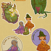 Mi proyecto del curso: Ilustración de personajes adorables inspirados en la naturaleza. Character Design, Digital Drawing, Digital Illustration, and Drawing project by Ana Cecilia Franco Gutierrez - 10.04.2024