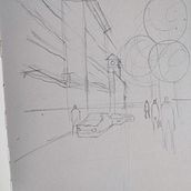 Mi proyecto del curso: Paisajes urbanos en acuarela. Un progetto di Pittura ad acquerello, Belle arti e Illustrazione architettonica di wggcc_a - 06.10.2024