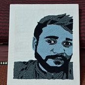 My project for course: Punch Needle Embroidery: From Pictures to Portraits. Un progetto di Ricamo, Punch needle e Textile Design di Rathna Bai - 07.10.2024