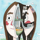 My project for course: Surreal Illustration with Watercolor and Ink. Drawing, Fine Arts, Traditional illustration, Painting, and Watercolor Painting project by pateving - 09.22.2023