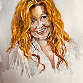 Mon projet du cours : Portrait artistique à l’aquarelle. Fine Arts, Portrait Drawing, Painting, and Watercolor Painting project by Alain Deschamps dit Desal - 10.07.2024
