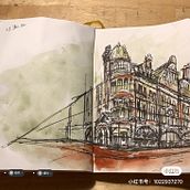 My project for course: Architectural Sketching with Watercolor and Ink. Drawing, Watercolor Painting, Architectural Illustration, Sketchbook, Ink Illustration, and Sketching project by Joy Liu - 10.10.2024