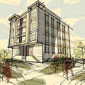 My project for course: Architectural Sketch with Morpholio Trace App. Architectural Illustration, Architecture, ArchVIZ, Digital Architecture, Interior Design, and Spatial Design project by abdallah_r5455 - 10.11.2024