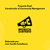 Mi proyecto - Música Con Criterio. Digital Marketing, Music, and Advertising project by Juan Camilo Castellanos Uribe - 10.10.2024
