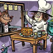 Halloween. Traditional illustration, and Digital Illustration project by Ed Carlos Joaquim de Santana - 10.09.2024
