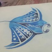 Mi proyecto del curso: tatuaje acuarela. Painting, and Watercolor Painting project by Valentina Luna - 10.06.2024