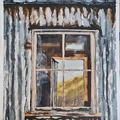 VENTANA VIEJA REFUGIO DE MONTAÑA. Watercolor Painting, Fine Arts, Traditional illustration, and Painting project by Daniel - 10.13.2024