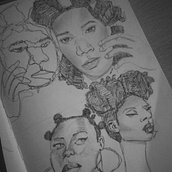 Meu projeto do curso: Caderno de retratos: explore o rosto humano . % Yussene Santos tarafından hazırlanan Sanatsal Çizim, Çizim, Portre Çizimi, Eskiz defteri, Ve Eskiz çizimi projesi - 10.09.2024