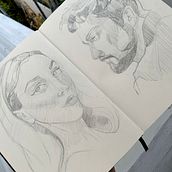Mon projet du cours : Carnet de croquis et portraits au crayon graphite. Drawing, Portrait Drawing, Sketchbook, Sketching, and Fine Arts project by Lily Emma - 10.13.2024