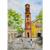 Mi proyecto del curso: Urban sketching: crea paisajes urbanos expresivos. Drawing, Ink Illustration, Painting, Sketchbook, Sketching, and Watercolor Painting project by isidorojose - 10.13.2024