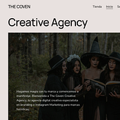 THE COVEN CREATIVE AGENCY. Web Development, Web Design, UX / UI, and Digital Product Design project by Jessy Zavala - 10.09.2024