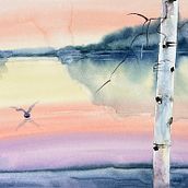 My project for course: Atmospheric Landscapes in Watercolor  Ein Projekt aus dem Bereich Bildende Künste, Malerei und Aquarellmalerei von Rashmi A - 14.10.2024